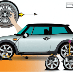 How do you change the rear brakes on a Mini Cooper?