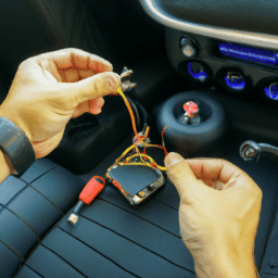 How do you install an aux cord in a Mini Cooper?