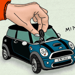 How do you open the key on a 2008 Mini Cooper?