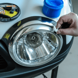 How do you remove the headlight rings on a Mini Cooper?