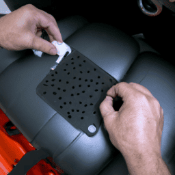 How do you remove the footwell module on a Mini Cooper?