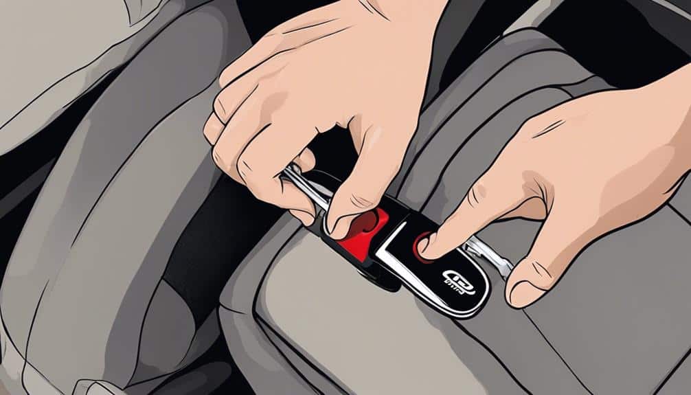 unlocking mini cooper seatbelt